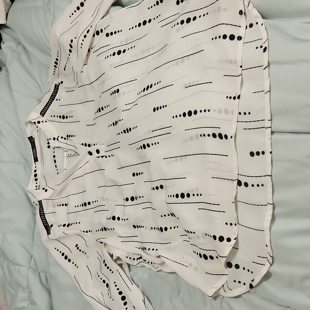 L sheer dress shirt